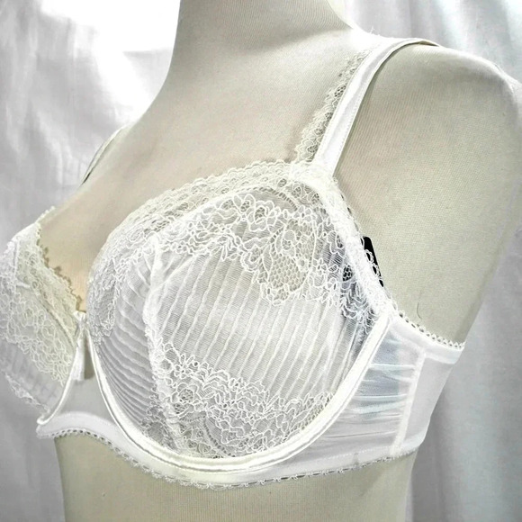 36C Paramour 115056 Amourette Unlined Lace UW Bra Ivory NWT - Picture 6 of 11